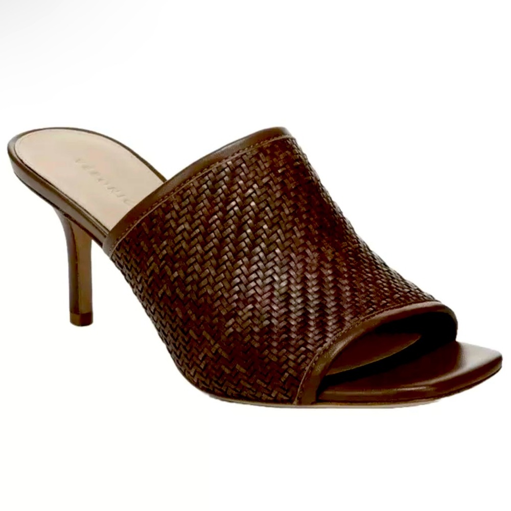 Veronica Beard Maisie Woven Slide Heel Open Toe Sandals Sz 6